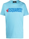 Dsquared2 Light Blue Logo Print T-shirt
