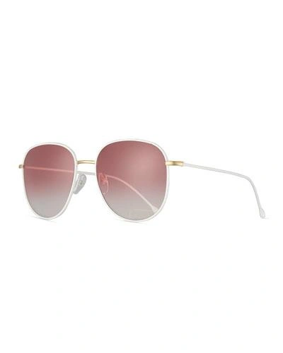 Prism San Diego Gradient Square Sunglasses In Matte Pink