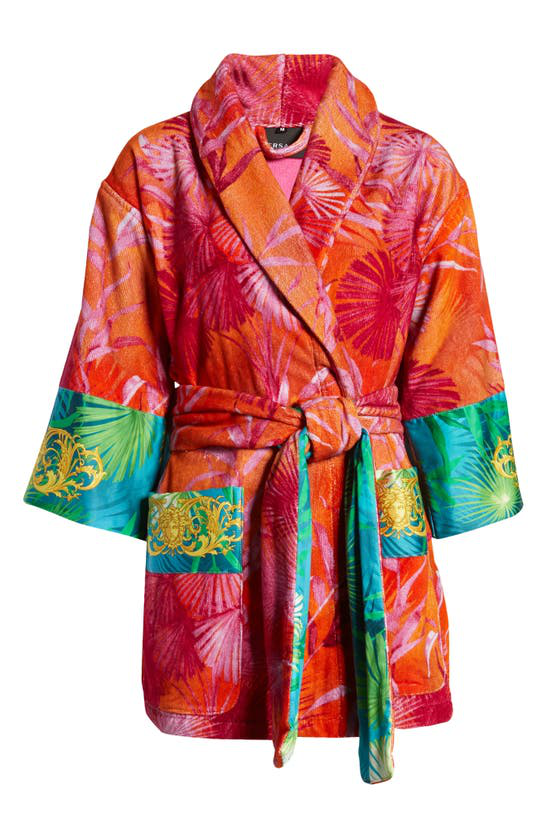 colorful versace robe