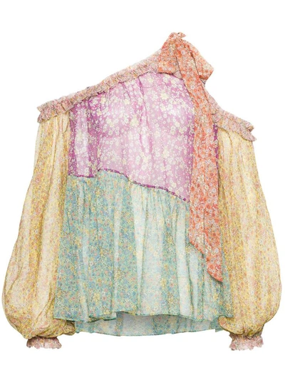 Zimmermann Carnaby Silk Blouse In Multicolor