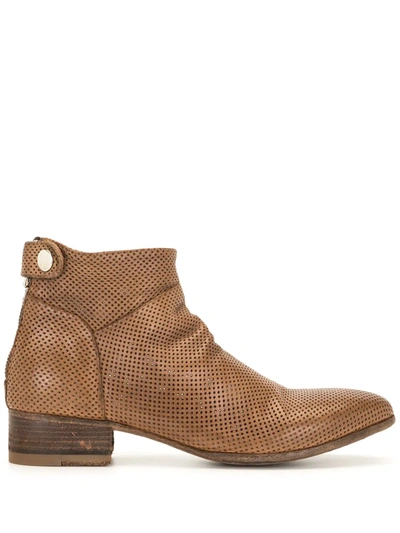 Officine Creative Seline Ankle Boots In Brown