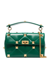 Valentino Garavani Roman Stud Nappa Chain Bag In Jungle