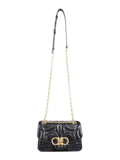 Ferragamo Gancini Bag In Black