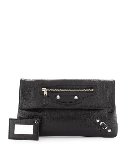 balenciaga papier envelope crossbody bag