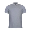 Barbour Tartan Cotton Pique Polo Shirt Grey Marl