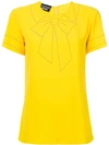 Boutique Moschino Bow Embroidered T-shirt