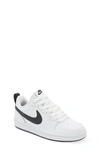Nike Kids White & Black Court Borough Low 2 Little Kids Sneakers In White/black