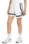 Nike Dri-fit Swoosh Fly Women's Basketball Shorts In White/ Black