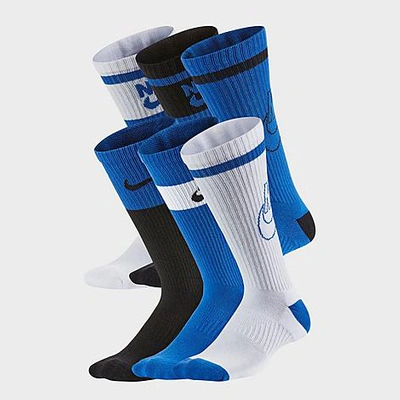 Nike Everyday Kids' Cushioned Crew Socks (6 Pairs) In Multi-color