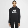 Nike Sportswear Essential Women's Pullover Hoodie In Black/white