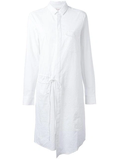 A.f.vandevorst Drawstring Detail Shirt Dress - White