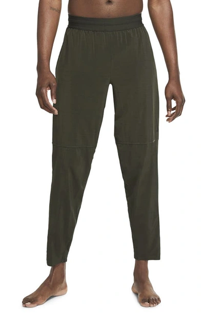 Nike Natural Movement Pocket Yoga Pants In Sequoia,black