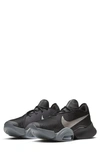 Nike Air Zoom Superrep 2 Men's Hiit Class Shoes In Black,iron Grey,metallic Pewter,metallic Pewter