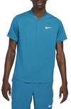 Nike Court Dri-fit Victory Men's Tennis Polo In Green Abyss/white