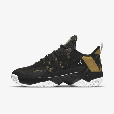 Jordan One Take Ii Basketball Shoe In Black/metallic Gold/white