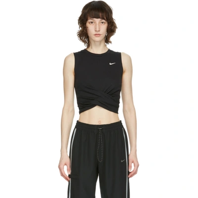 Nike Dri-fit Women's Cropped Training Tank In Black ModeSens