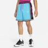 Nike Dri-fit Dna+ Men's Basketball Shorts In Light Blue Fury,black,white