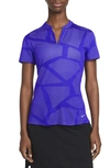 Nike Breathe Women's Golf Polo In Concord/ Light Thistle