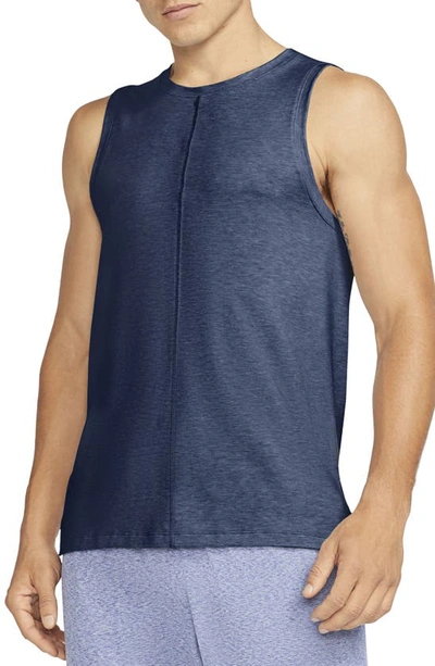 Nike Dri-fit Yoga Tank In Blue