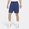 Nike Men's Dri-fit Veneer Training Shorts In Blackened Blue/game Royal/heather