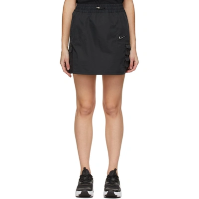 Nike Black Sportswear Swoosh Miniskirt