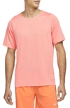 Nike Rise 365 Run Division Men's Short-sleeve Running Top In Bright Mango,white