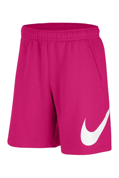 Nike Sportswear Club Men's Graphic Shorts In Fireberry,fireberry