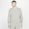 Nike Men's  Sportswear Classic Fleece Crew In Grey