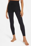 Nike Yoga Luxe Layered Women's 7/8 Leggings In Black,dark Smoke Grey