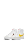 Nike Kids' Blazer Mid '77 High Top Sneaker In Platinum Tint/ Crimson