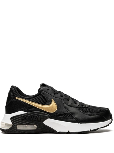 Nike Women's Air Max Excee Casual Trainers From Finish Line In Black,white,metallic Gold