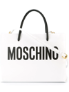 Moschino Logo-print Tote Bag In White