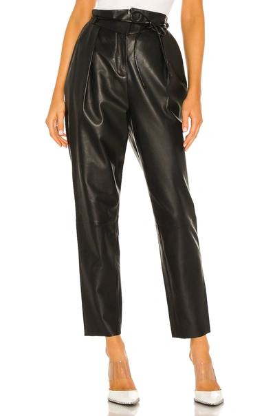 Lamarque Umay Leather Pant In Black