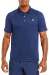 Lacoste Sport Ultra Dry Performance Polo In Navy Blue