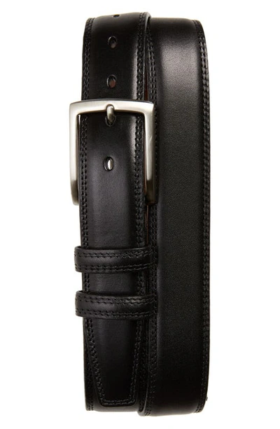 Torino Kipskin Leather Belt In Black