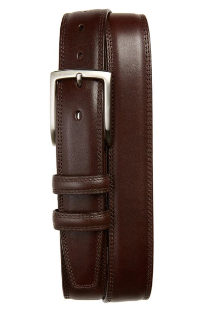 Torino Kipskin Leather Belt In Brown