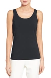 Nic + Zoe Stretch Tank In Black Onyx