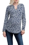 Nom Maternity Amelie Berry Print Maternity & Nursing Top In Navy Berry