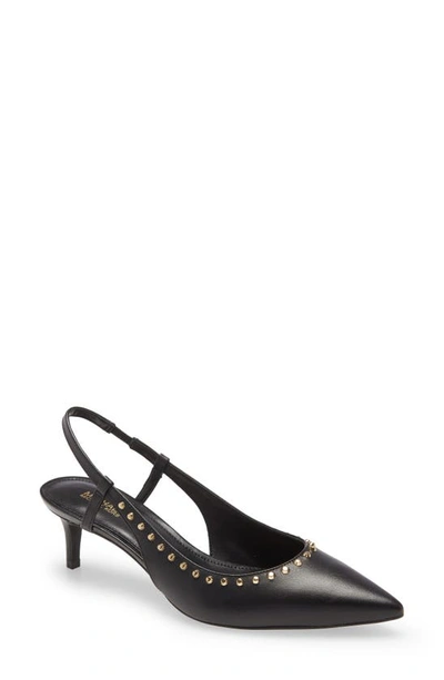 Michael Michael Kors Nora Slingback Pointed Toe Pump In Black