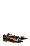 Tory Burch Gigi Pointed Toe Flat In Perfect Black