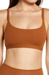 Skims Fits Everybody Scoop Neck Bralette In Copper