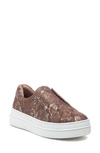 Jslides Noel Platform Sneaker In Chestnut Metallic