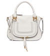 Chloé Medium Marcie Calfskin Leather Satchel In Natural White