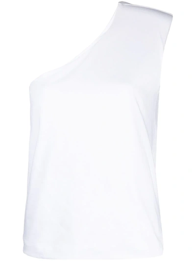 Federica Tosi White Padded One-shoulder Top