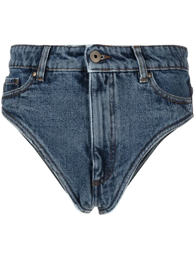 Y/project Y Project Janty Classic Shorts In Blue