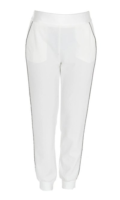 Aniye By Eda Embellished Jogging Pants In White