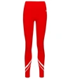 Tory Sport Tory Burch Weightless Chevron Legging In Red/snow White