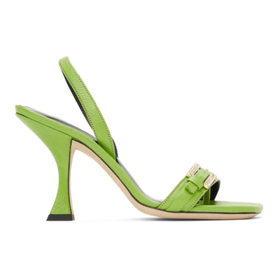 By Far Carlotta Pistachio Grained Leather In Ps Pistachi