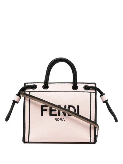 Fendi Mini Shopping Bag In Pink