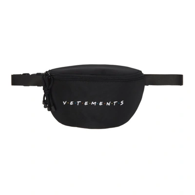 Vetements Black Friendly Logo Fanny Pack In Black 14619944